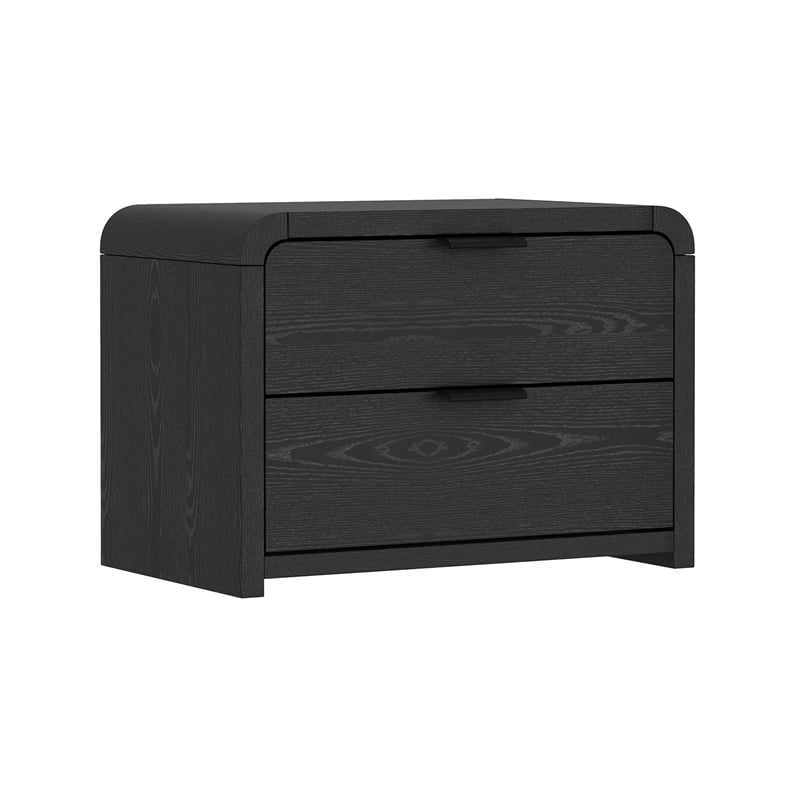 Grace Modern 2-Piece Dresser and Nightstand in Black
