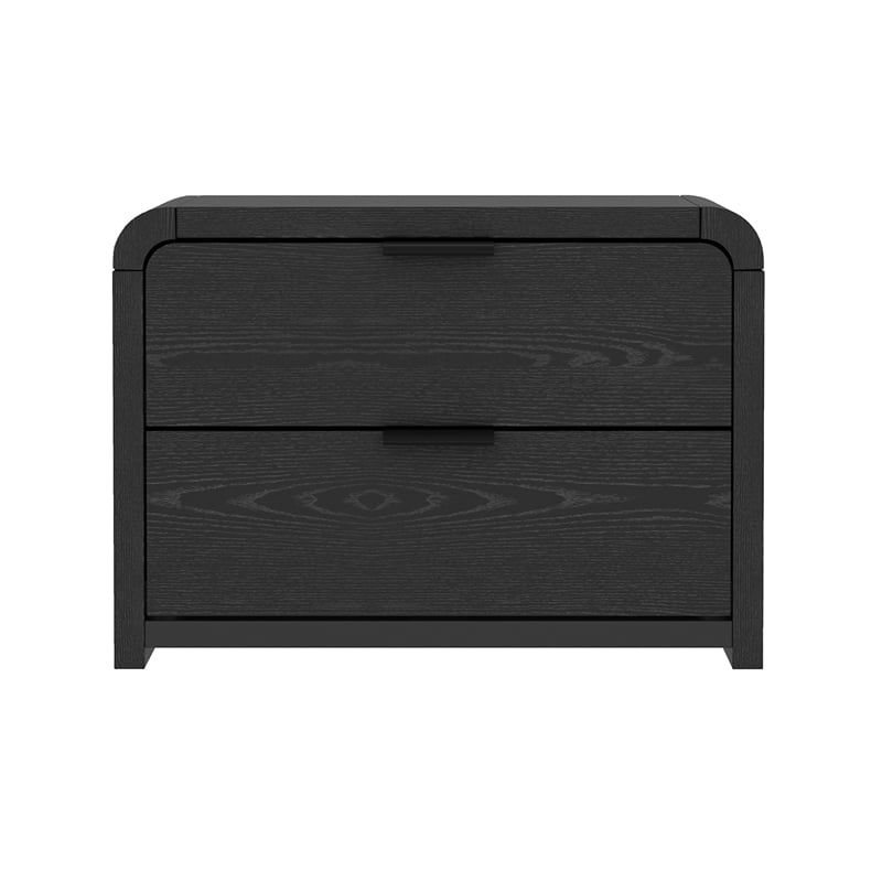 Grace Modern 2-Piece Dresser and Nightstand in Black