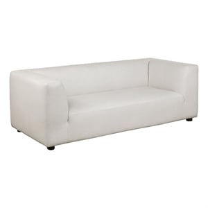 Lukas Contemporary Modern 89&quot Upholstered Sofa in Cream