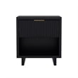 Elara Contemporary 3-Piece Dresser and Nightstand in Black