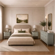 Park Contemporary 3-Piece Dresser and Nightstand in Gray