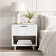 Elara Contemporary 3-Piece Dresser and Nightstand in White