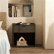 Clive Mid-Century Modern 3-Piece Dresser and Nightstand in Walnut