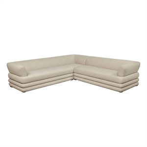 Royal Contemporary Modern 2-Piece Sectional in Natural