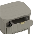 Park Contemporary 2-Piece Dresser and Nightstand in Gray