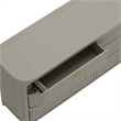 Park Contemporary 2-Piece Dresser and Nightstand in Gray