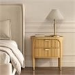 Park Contemporary 2-Piece Dresser and Nightstand in Natural