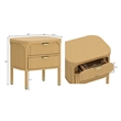 Park Contemporary 2-Piece Dresser and Nightstand in Natural