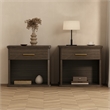 Clifford Traditional 3-Piece Dresser and Nightstand in Walnut