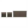 Clifford Traditional 3-Piece Dresser and Nightstand in Walnut