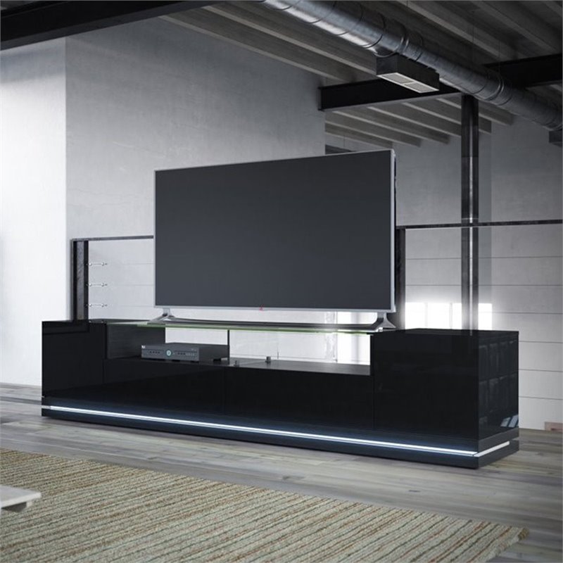 Manhattan Comfort Vanderbilt 85 Tv Stand In Black
