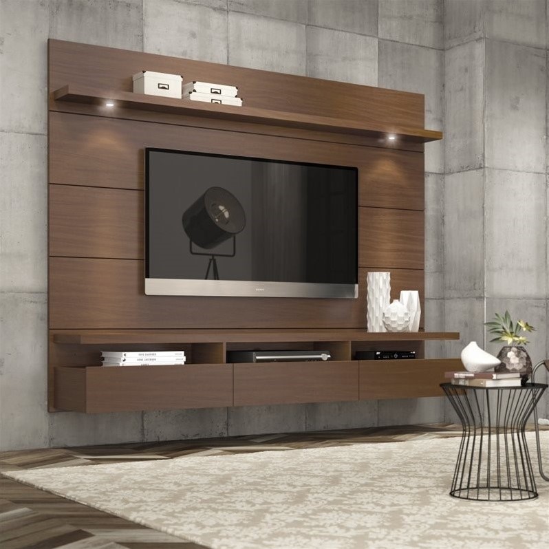 Manhattan Comfort Cabrini 1 8 Series 71 Tv Stand In Nut Brown