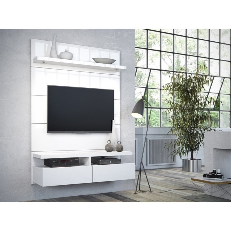 Manhattan Comfort Cabrini 1 2 Series 47 Panel Tv Stand In White 24952 Manhattan Comfort Cabrini 1 2 Series 47