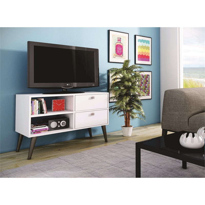 Manhattan Comfort Dalarna Wood TV Stand for TVs up to 32