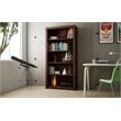 Manhattan Comfort Olinda Series 1.0 Modern 5-Shelf Wood Bookcase in White