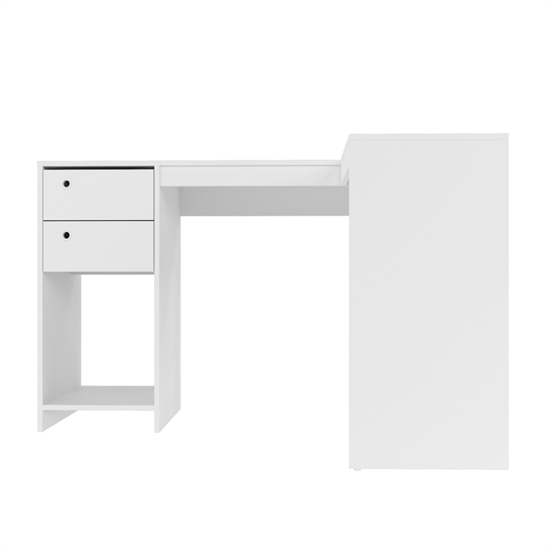 Manhattan Comfort Palermo Classic L Desk White