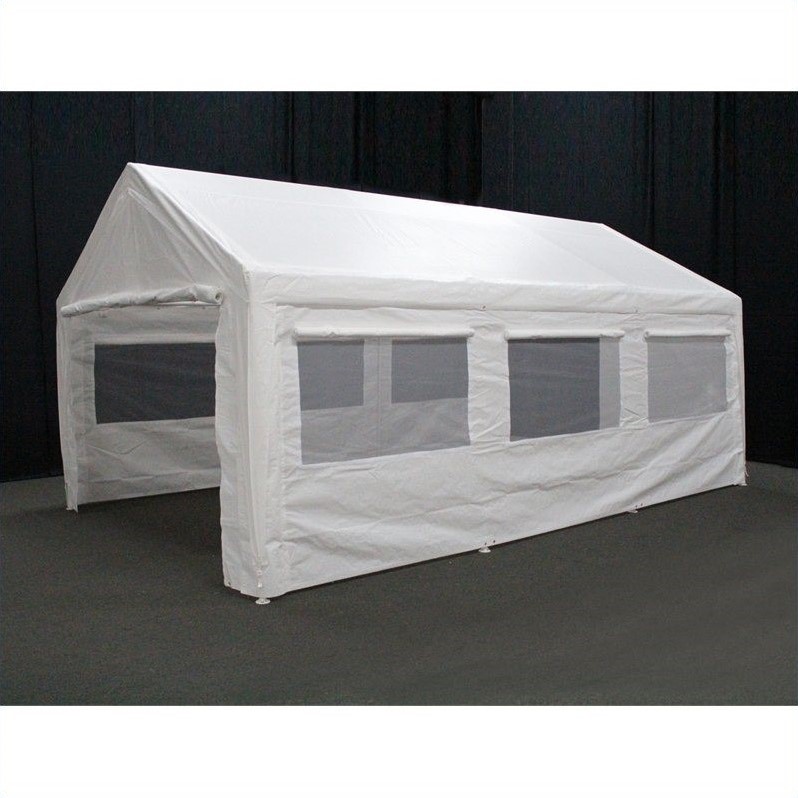 King Canopy 10 X 20 Canopy Sidewall Kit With Flaps And Bug Screen   510581 4 L 