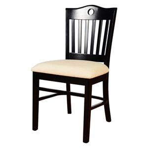 peek a boo side chair in black (set of 2)