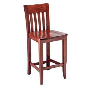 jacob counter stool in mahogany
