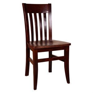 jacob side chair in medium oak (set of 2)