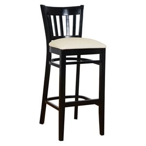 vertical bar stool in black