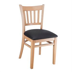 vertical side chair in natural (set of 2)