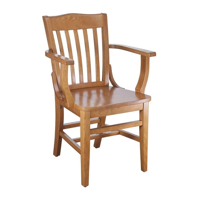 Beechwood Mountain Schoolhouse Dining Arm Chair in Cherry ...