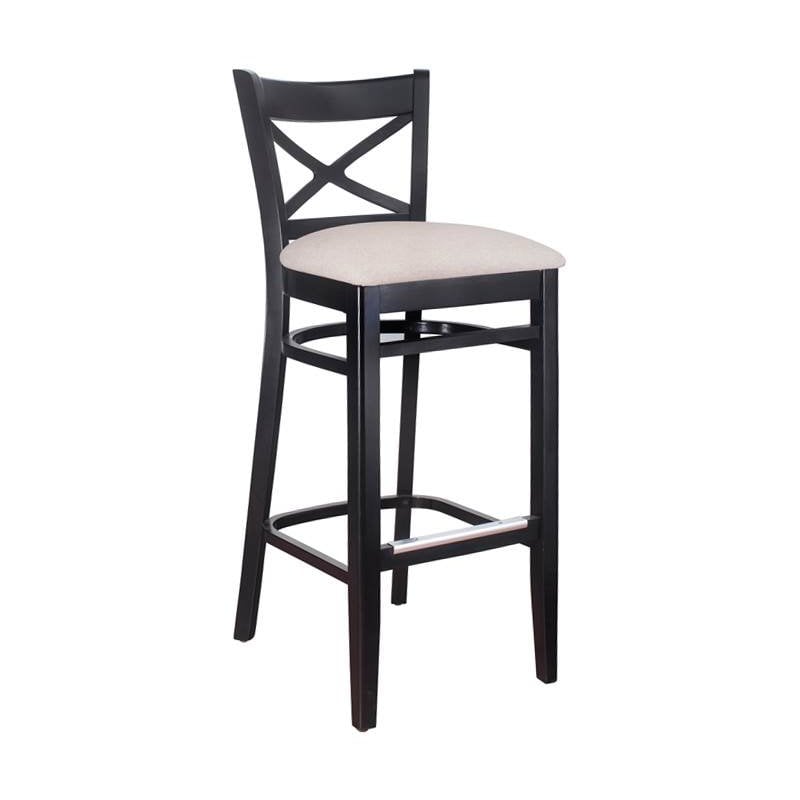 black cross back bar stools