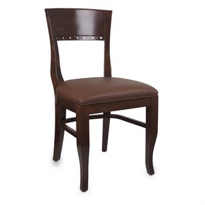 beidermier side chair in medium oak (set of 2)