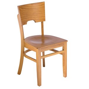 index side chair in cherry with wood seat (set of 2)