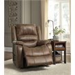 Signature Design by Ashley Yandel Power Lift Recliner in Saddle