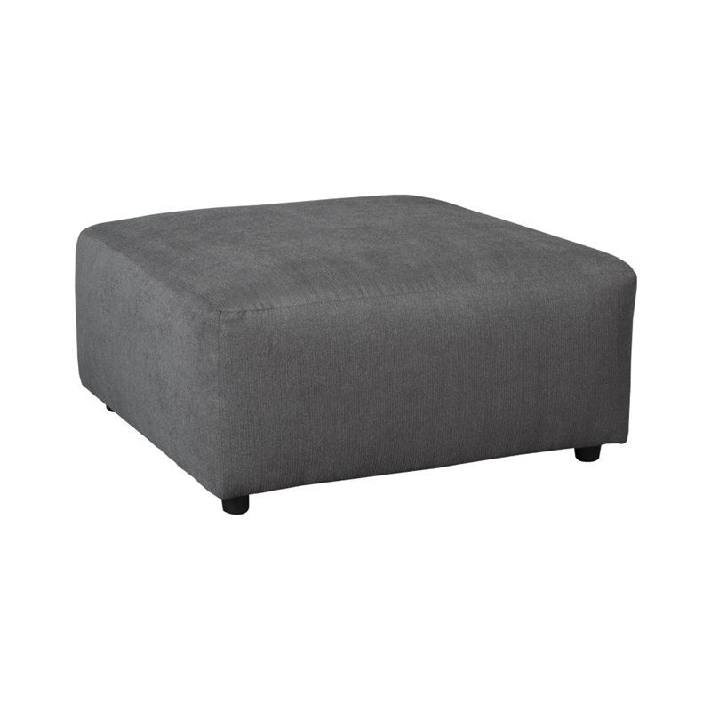 Ashley Furniture Jayceon Oversized Square Ottoman in Steel