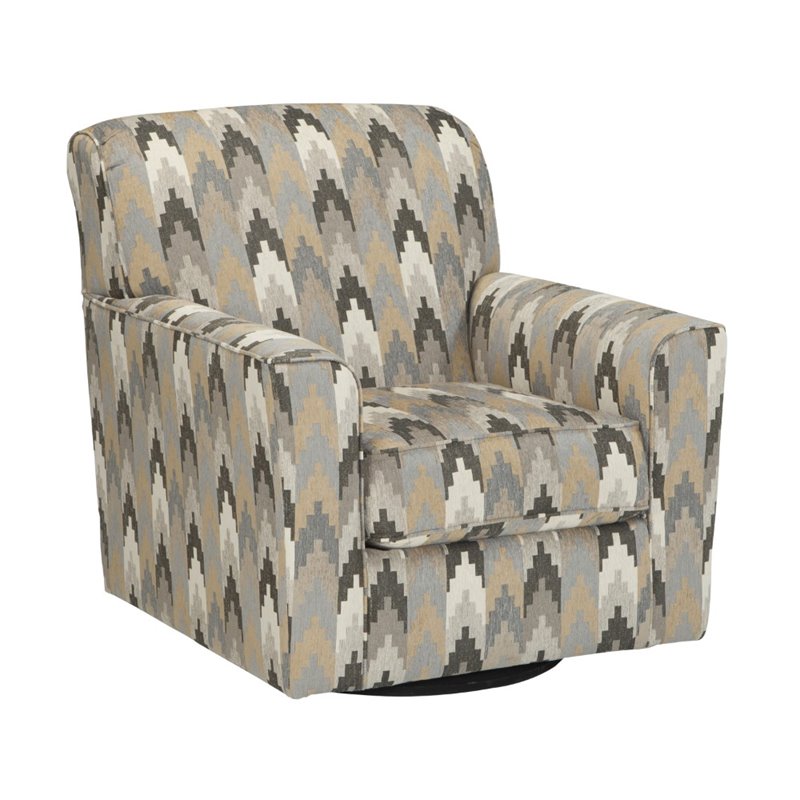 Ashley Braxlin Swivel Accent Chair in Charcoal 24052316797