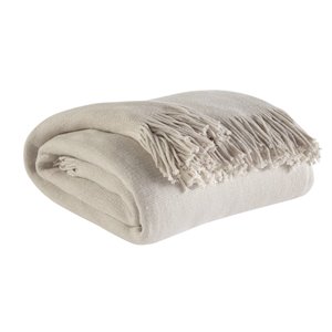 ashley furniture haiden throw in ivory and taupe