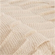 Ashley Furniture Mendez Solid Pleated Throw Blanket in Sand
