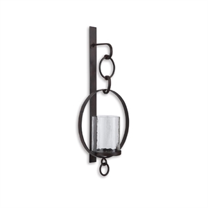 Signature Design by Ashley Ogaleesha Candle Wall Sconce in Brown