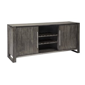 Ashley Furniture Buffet Tables Sideboards Ashley Furniture Chadoni Wine Rack Buffet In Gray
