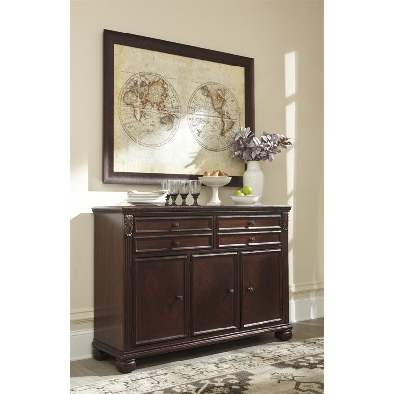 Ashley Leahlyn Buffet in Reddish Brown D62680