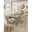 Signature Design by Ashley Bolanburg Upholstered Dining Side Chair in White