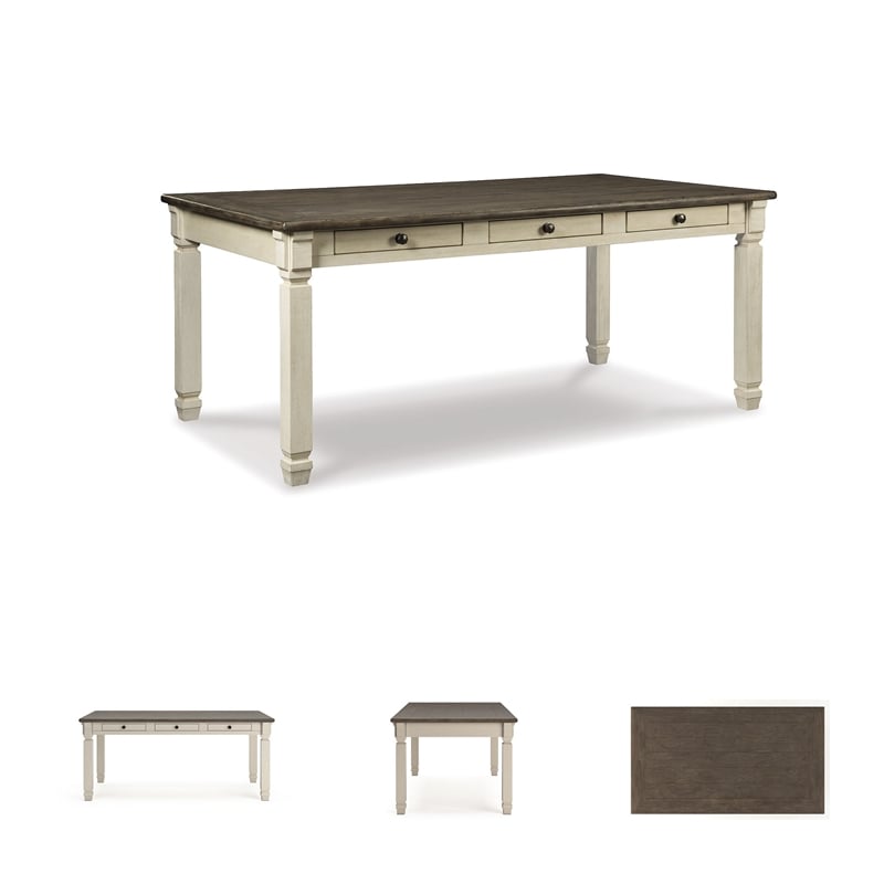 Signature Design by Ashley Bolanburg Dining Table in White