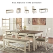 Signature Design by Ashley Bolanburg Dining Table in White