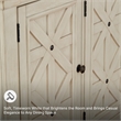 Ashley Furniture Furniture Bolanburg Server in Antique White and Weathered Oak