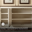 Ashley Furniture Furniture Bolanburg Server in Antique White and Weathered Oak