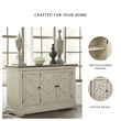 Ashley Furniture Furniture Bolanburg Server in Antique White and Weathered Oak