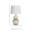 Signature Design by Ashley Saffi Ceramic Table Lamp in Cream