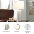 Signature Design by Ashley Steuben Ceramic Table Lamp in White (Set of 2)