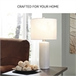 Signature Design by Ashley Steuben Ceramic Table Lamp in White (Set of 2)