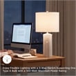 Signature Design by Ashley Steuben Ceramic Table Lamp in White (Set of 2)