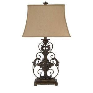 signature design by ashley sallee metal table lamp in gold
