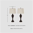 Signature Design by Ashley Darlita Metal Table Lamp in Bronze (Set of 2)